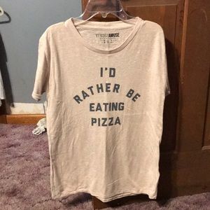 “I’d rather be eating pizza” shirt